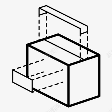 快递盒素材指示盒盒图标图标