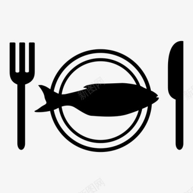 鱼鱼盘盘子图标图标