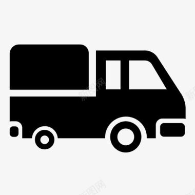 搬家货运卡车运输物流图标图标