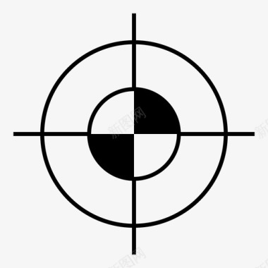 光标校准目标狙击手范围图标图标