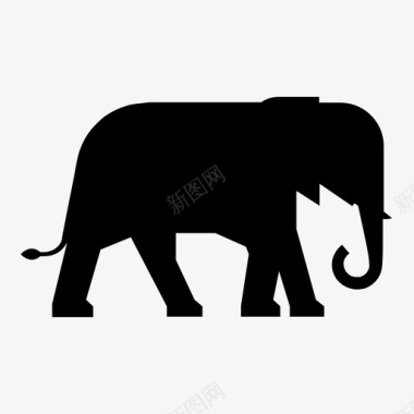 大象非洲非洲象图标图标