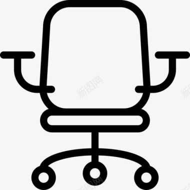 座椅办公椅工作椅转椅图标图标