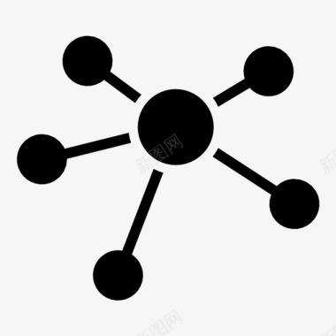 网络化学结构专业图标图标