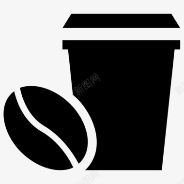 咖啡外卖咖啡塑料杯图标图标