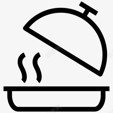 烹饪采购产品cloche银器上菜盘图标图标