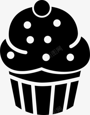 甜品纸杯蛋糕甜点食物图标图标