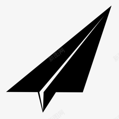 纸飞机翱翔发送图标图标