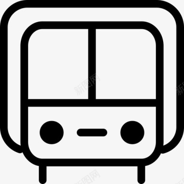 公共标识标记公共汽车图标图标
