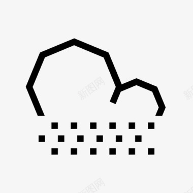 极速风暴雾云毛毛雨图标图标