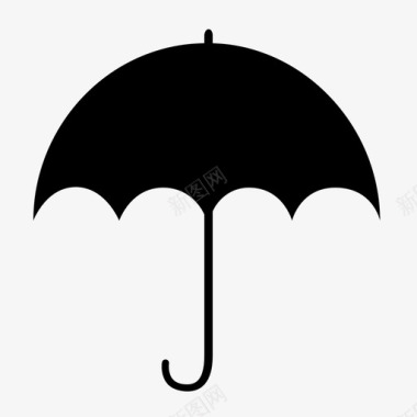 遮阳伞伞雨遮阳伞图标图标