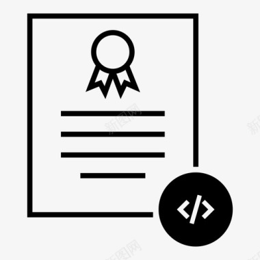 横版证书证书软件专利图标图标