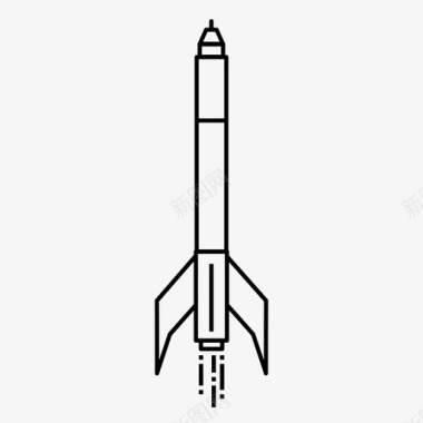 目标火箭发送科学家图标图标