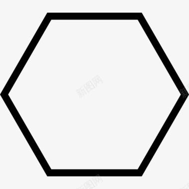 几何主图六边形几何形状轮廓形状图示图标图标