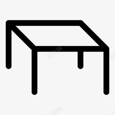 木板桌子面桌子阅读多用途图标图标