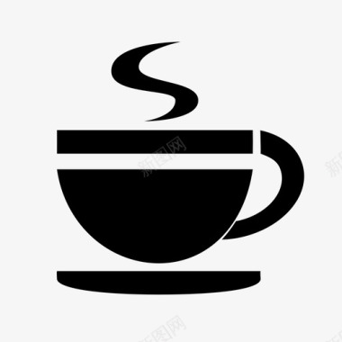 蒸汽咖啡早餐卡布奇诺图标图标