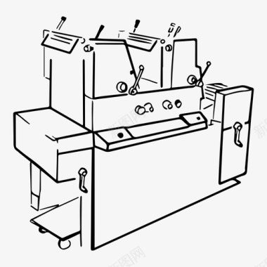 机械动图胶印机印刷机机械图标图标