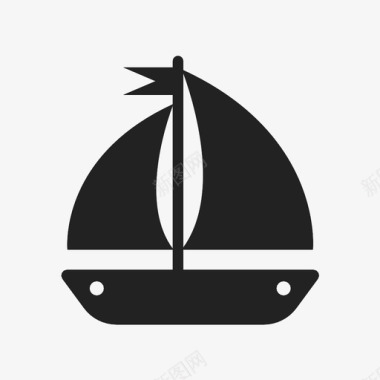 帆船车辆船只图标图标