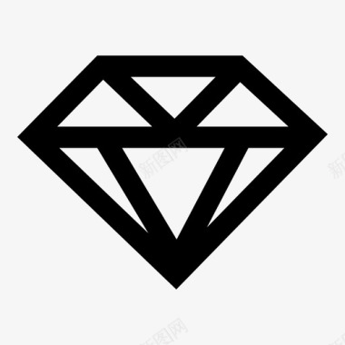钻石水晶装饰品图标图标