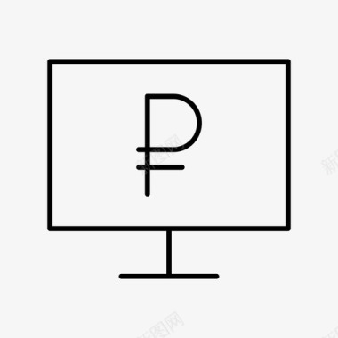 电脑链接设备显示器网上银行个人电脑图标图标