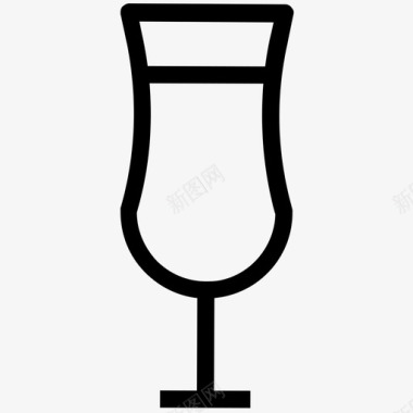 比利时啤酒杯郁金香杯酒精啤酒图标图标
