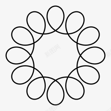对称螺旋形如图对称图标图标