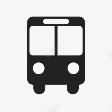 公共交通标识公共汽车交通方式汽车图标图标
