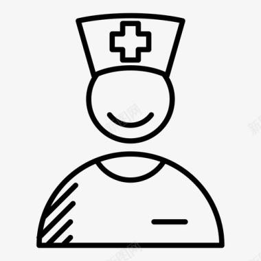人员倍增护士治疗人员专业人员图标图标