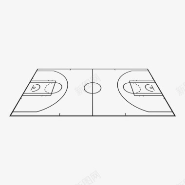 木制篮球场地篮球场团队运动图标图标