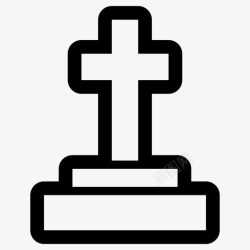 纪念物坟墓万圣节万圣节之夜图标高清图片