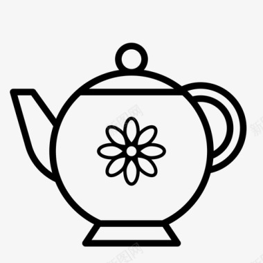 logo标识茶壶饮料食物图标图标