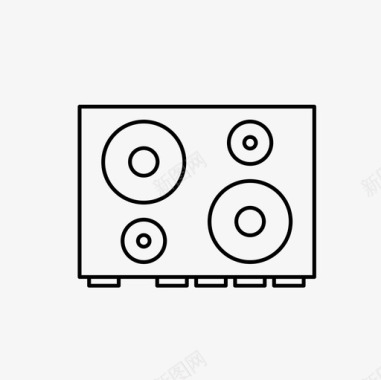 上菜厨师炉灶厨房热水炉图标图标