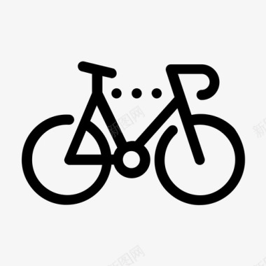 通勤自行车交通工具骑行图标图标