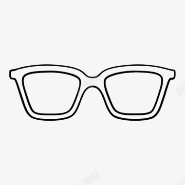 眼镜一副眼镜视力图标图标