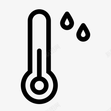温度计温度温度计雨水图标图标