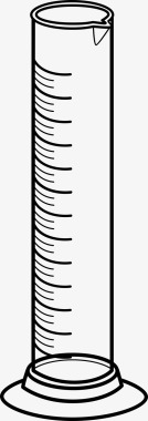 实验室的化学家量筒科学实验科学设备图标图标