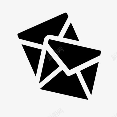 垃圾邮件信封订阅者垃圾邮件图标图标