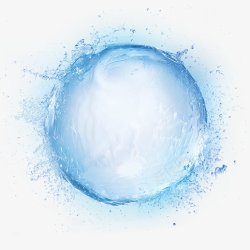 水水球水滴油水形状液体液体喷溅飞溅9水素材