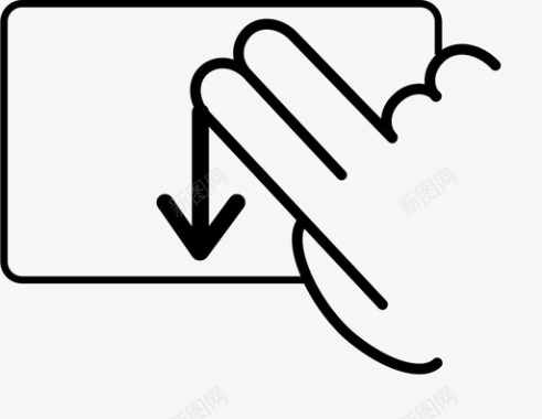 触控板滑动触控板手势鼠标图标图标