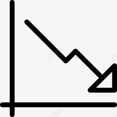 上升下降图表折线图统计报告图标图标