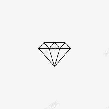 奢侈品钻石珠宝商奢侈品图标图标