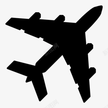 飞机旅行交通方式图标图标