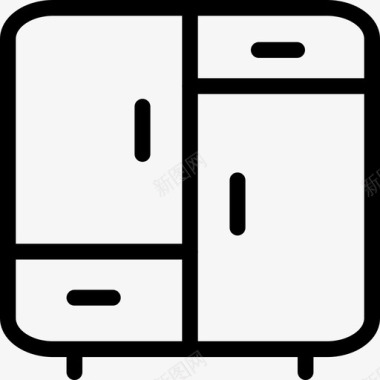宜家家具橱柜室内家居家具图标图标