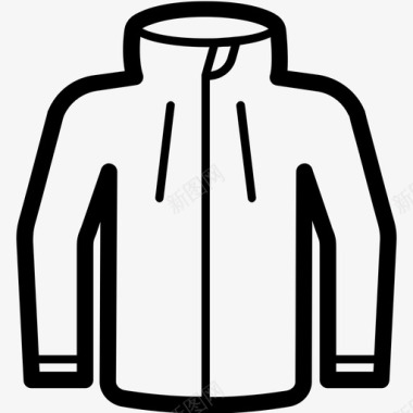 防护夹克外套防护图标图标