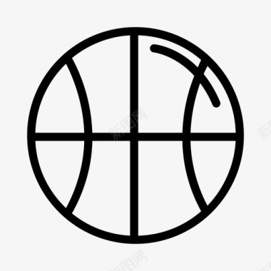 篮球球类运动图标图标