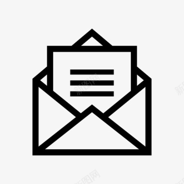 邮件信息邮箱开封信邮政邮资图标图标