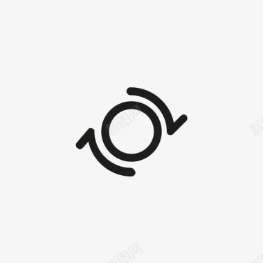 向左旋转旋转物理图标图标