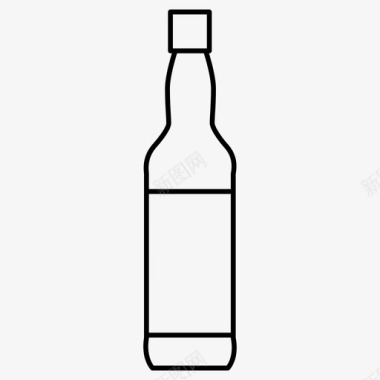 伏特加瓶烈酒俄语图标图标