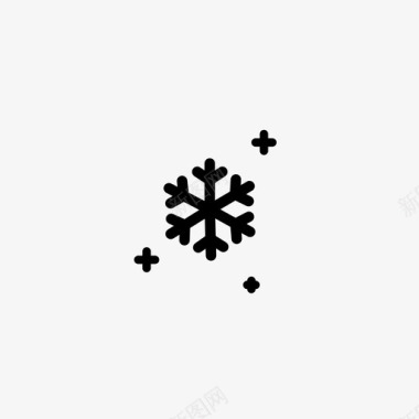 下雪标志冬季凉爽寒冷图标图标