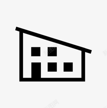 住宅房地产别墅图标图标