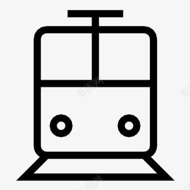 公共交通标识火车铁路地铁图标图标